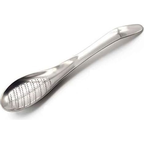 Râpe Gingembre, Pratique Cuisine Gingembre Wasabi Acier Inox Râpe à Ail Outil, Ginger Râpe Cuillère Citron Râpe à Fromage Wasabi Gingembre Gadget (1/4)