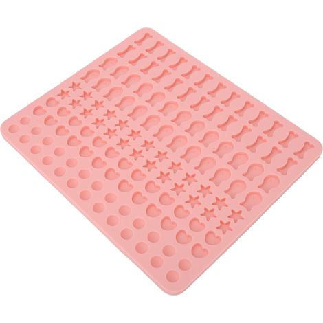 Moule en Silicone pour Friandises Chien en Formes Variées (Cœur, Os, Étoile, Poisson) - Parfait pour Gelées et Biscuits (1/5)