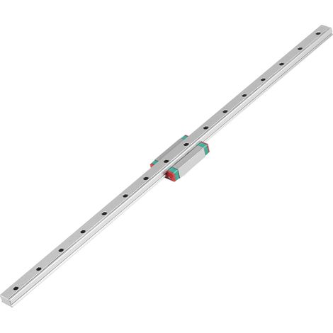 Coulisse linéaire de précision avec bloc coulissant, course 400 mm, guidage fluide et fiable (1/4)