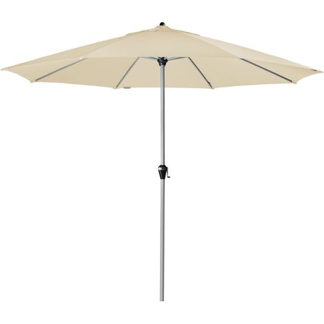 Doppler Active Kurbel 380 Sonnenschirm 5 Farben ø 380 cm Marktschirm Mittelmast 444438 820 Natur