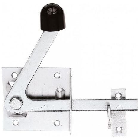 GAH-Alberts 210328 Verrou de portillon galvanise, en jaune 80 x 80 mm (1/4)
