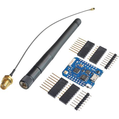 Connecteur d'antenne externe de nœud 4 Mo + antenne série esp8266 Carte de développement WiFi ESP-8266EX CP2104 (carte de développement + antenne 32 MBIT = 4 Mo) (1/5)