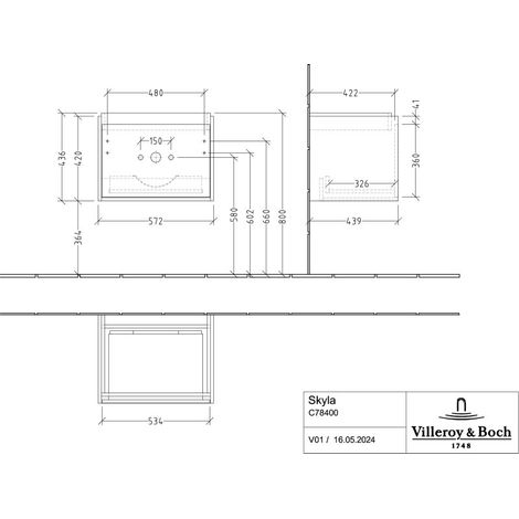 Villeroy & Boch C78400VJ WTUS Skyla C78400 572x436x439mm 2