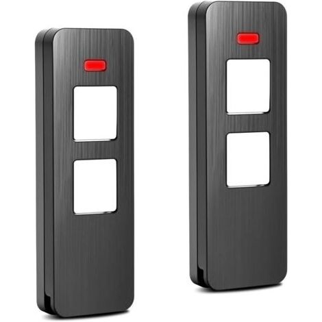 Lot de 2 télécommandes de rechange pour émetteur manuel S0mm, ouverture de porte de garage 868,8 MHz, 2 canaux, télécommande pour SOMloq2, 4018V0004 / 4015862001900 / S10019-00001 (1/5)