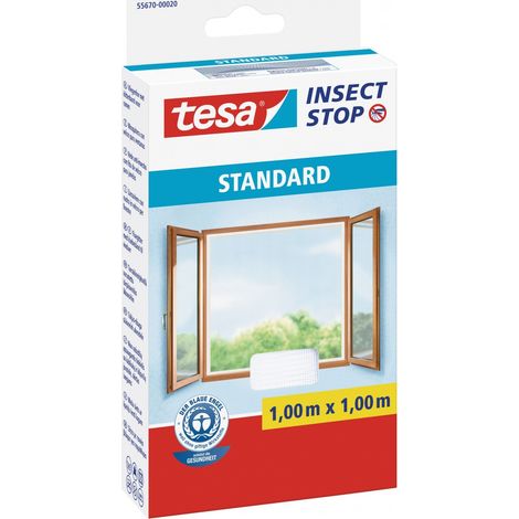 tesa STANDARD 55670-00020-03 Fliegengitter   (B x H) 1000 mm x 1000 mm Weiß 1 St.