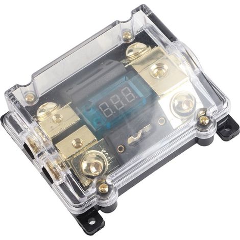 Porte-Fusible Numérique LED 100A Audio Universel pour Amplificateurs 1 Entrée 2 Sorties (1/5)