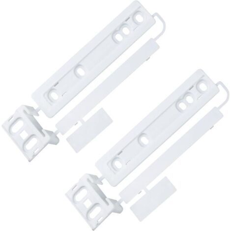 Lot de 2 glissières de porte coulissante pour réfrigérateur – compatible accessoires réfrigérateur AEG 223034904/1, 223034904 – réfrigérateur encastrable porte coulissante