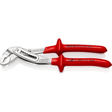 KNIPEX 88 07 250 Alligator® Tenaza de agarre aislados por inmersión en plástico reforzado, según norma VDE cromado 250 mm (1/2)