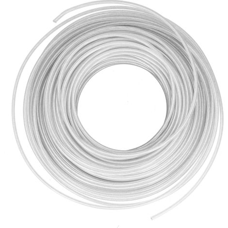 Corde de coupe pour débroussailleuse en acier flexible, accessoire tondeuse à gazon 3.0mm x 30m (1/5)