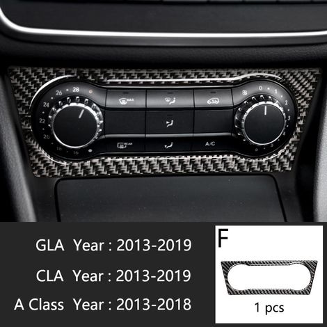 (Type F) Compatible avec Mercedes-Benz Classe A W176 GLA X156 CLA Accessoires Climatisation Console CD Panneau de garniture Style automobile (1/5)