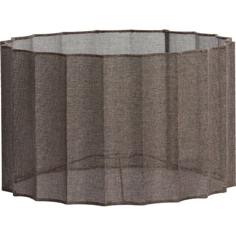 Light & Living - pantalla de lámpara - Disli - marrón - textil - (1/4)