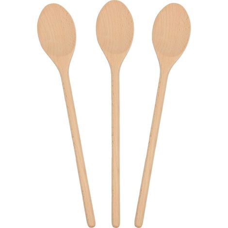Cuillères de cuisine en bois Argon Ta – 35 cm – 3 pièces