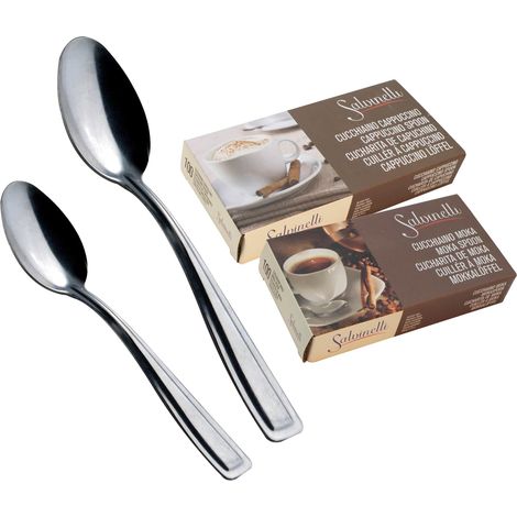 Salvinelli Cucchiaino Cappuccino Modello Rimini 130 Mm Acciaio Cf 100 Pz (1/2)