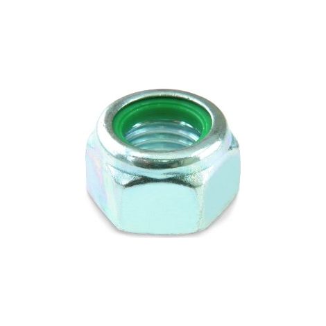 SUKI 6113019 ECROUS FREIN ACIER ZINGUÉ BAGUE NYLON M 8 100 PIÈCES