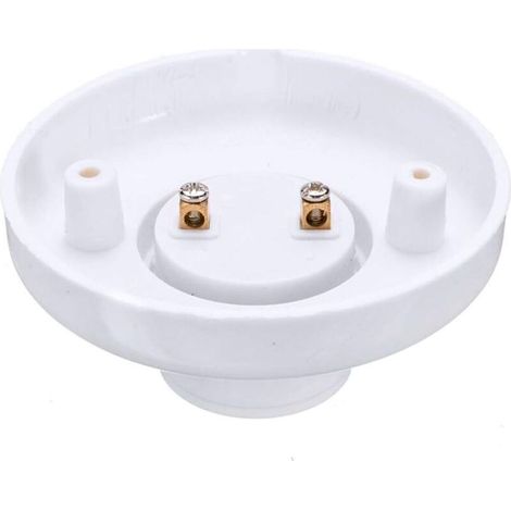 E27 Lampenfassung mit Schraubgewinde, Wandmontage, LED-Lampensockel-Adapter für E27-Lampen, runde Kunststoff-Schraubfassung für Lampenfassung, 10 Stück (1/5)
