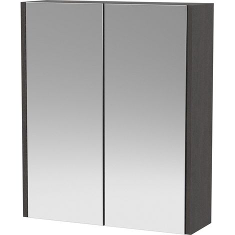 Winshill Mirror - Woodgrain Dark Grey - 600mm (1/4)