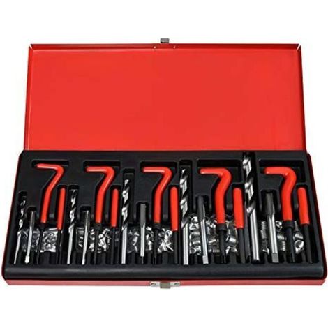 Jeu de tarauds de réparation Douilles de taraudage-inserts de taraudage M5 M6 M8 M10 M12 Taraudage Douilles de taraudage-inserts de taraudage, avec caractéristiques : 10M, 5M, 6M, 8M
