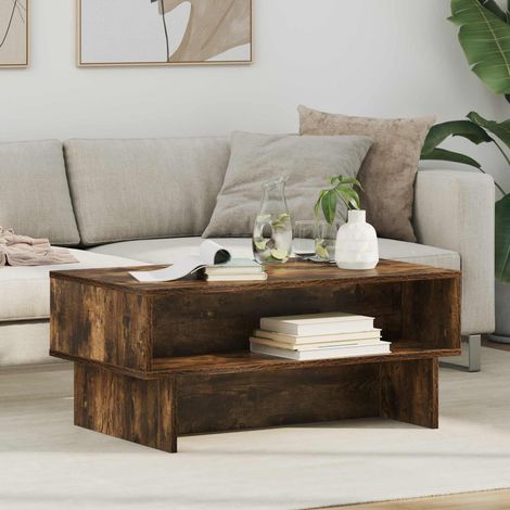 Couchtisch Geräucherte Eiche 80 x 46 x 35 cm Holzwerkstoff