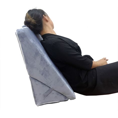 Oreiller incliné en forme de coin pour dormir sur le côté, soutien du lit-AquaForge (1/5)