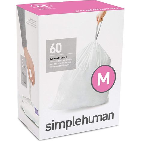 Simplehuman - Sacs poubelle 45 l, type M, 60 pièces CW0261