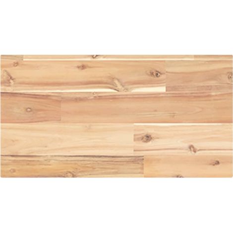 Maison Exclusive - Schweberegal 60x20x2 cm Massivholz Akazie Unbe