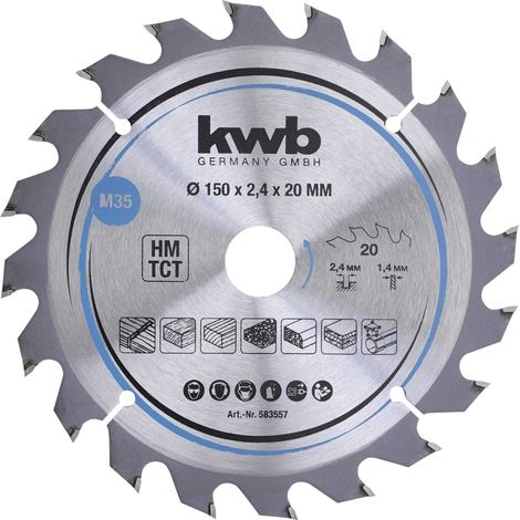 kwb 583557 Lame de scie circulaire au carbure 150 x 20 mm 1 pc(s) (1/4)