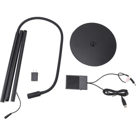 Lampada LED per Extension Ciglia 5W con Pedale – Asciugatura Rapida 1-3s, Collo Flessibile e Base Stabile 2,66kg – Design Professionale Elegante – Ideale per Salon di Bellezza e Estetiste (1/5)