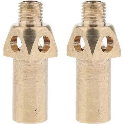 2 Pcs Premium Brass Propane Natural Gas Jet Tips For 10 & 20 & 32 Tip Jet (1/4)
