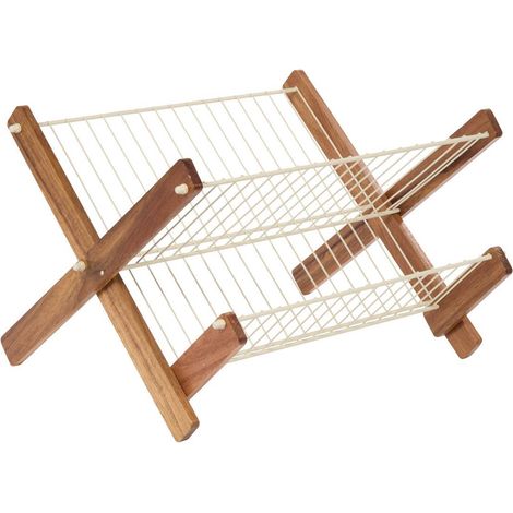 Scolapiatti pieghevole acacia beige - 5five