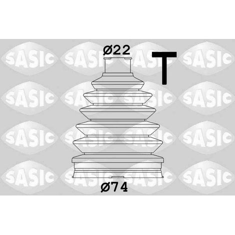 Jeu de joints-soufflets, arbre de commande Sasic 1904008 CITROËN 3293G4