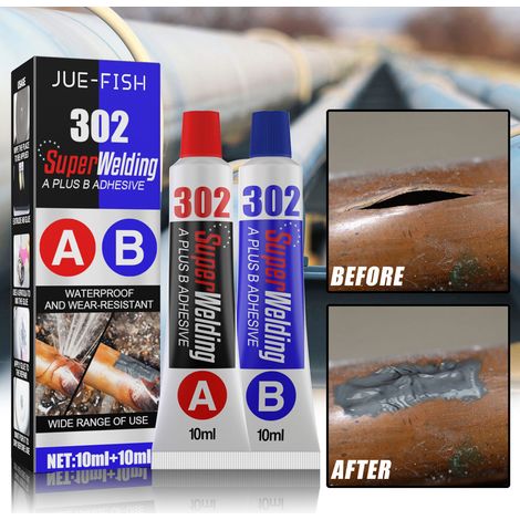 AB Adhesive Gel Mixture Kit, Quick-Setting Metal Box Filling, High-Temperature Resistant Casting Adhesive -- 10ml + 10ml (Boxed) -- BIEMMEDUE (1/5)