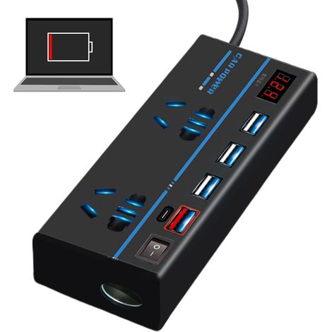 Câble d'avertissement de radar de voiture et onduleur 12 V - Câble d'alimentation universel pour caméras de tableau de bord et appareils de navigation - Alimentation stable avec fusible (1/5)