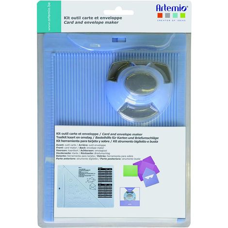 Artemio Kit di creazione Busta e Card con perforatrice, Plastica, 17,5 x 5 x 26 cm, Multicolore