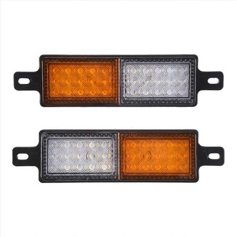 Lot de 2 feux de pare-buffle 12V 30 LED pour voiture/camion, clignotants avant, feux de position.