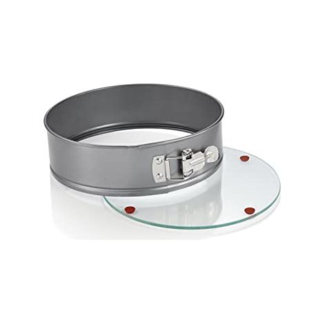 Tescoma Tortiera apribile Delicia ø 24 cm, con Fondo in Vetro, Metallo (1/4)