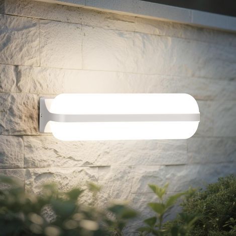 LED Applique Murale Intérieure/Exterieur 20W, Éclairage Par le Haut et Par le Bas Luminaire Extérieur, 6500K Etanche Lampe Exterieur Murale Applicable Balcon Couloir Cave Jardin WC (1/5)