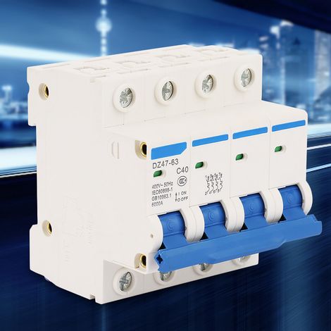 Disjoncteur miniature DZ47-63 4P 40A 400V 50Hz (1/5)