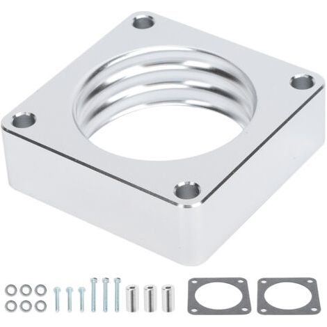 BUNTHAUS Kit de Plaque D'adaptateur de Corps D'accélérateur de Voiture en Alliage D'aluminium Remplacement D'entretien pour Jeep Wrangler TJ YJ (1/5)