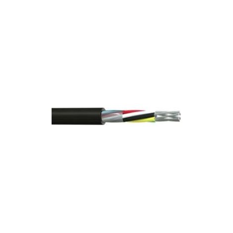 Câble multiconducteur RS PRO, 2 x 0,5 mm², gaine PVC Noir, 100m ( Prix pour Bobine de 100 )