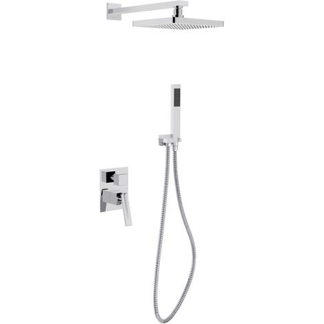 Conjunto de ducha empotrada Besco Aspira y cromado (1/5)