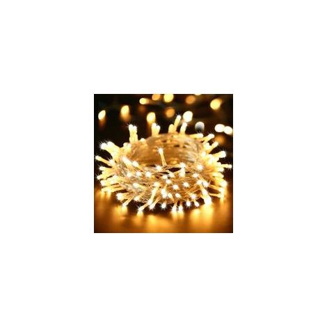 100 LED-Lichterkette, 15 m, IP44 wasserdicht, für Partydekorationen im Innen- und Außenbereich, Weihnachten oder Gartendekorationen (1/5)
