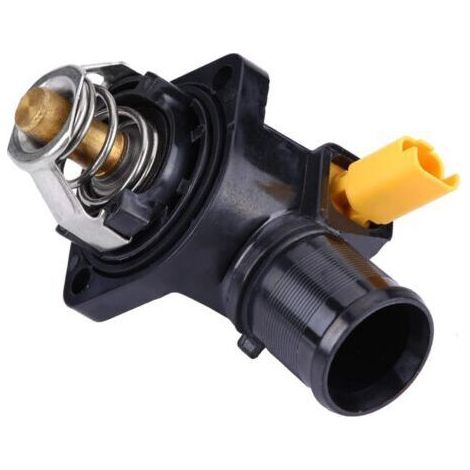 BUNTHAUS Thermostat de voiture de liquide de refroidissement moteur + boîtier de thermostat pour 206 207 SW 1007 Bipper Tepee, pour C2 C3, pour Fiorino Qubo OE: 1336Z2 (1/5)
