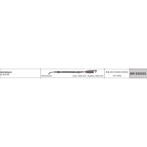 GREEN LINE motor cortacésped GL870MF cable 1632mm vaina 1403mm