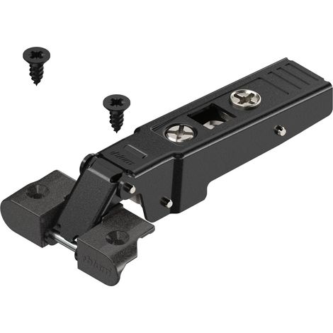 BLUM CLIP top ONYX Alurahmenscharnier 95°, gerade ohne Feder, Schrauben