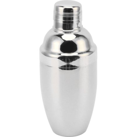 Cocktailshaker aus Edelstahl für Barkeeper, geeignet für Mixgetränke, Milchtee und andere Getränke, silberfarben (1/5)