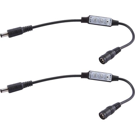 Set mit 2 Mini-Fernbedienungen (12A, 12V-24V) mit Dimmer für monochrome LED-Streifen (1/5)