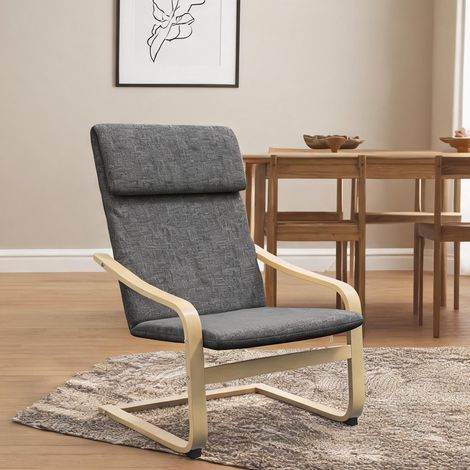 Fauteuil de salon dunkelgrau 66,5 x 80 x 99 cm (1/5)