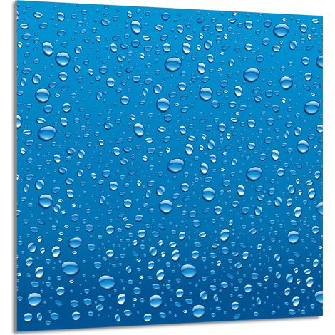 Panneau de verre POUR la cuisine 60x65 Gouttes (1/5)
