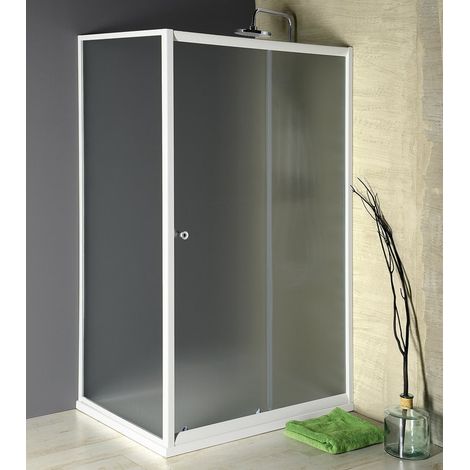 AMADEO Écran rectangulaire 1100x800mm L/R variante, verre Brick (1/5)