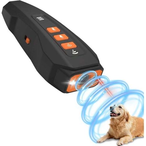 Ultrasonic Dog Deterrent, 3 Modes Ultrasonic Dog Deterrent, 30ft Anti Bark Device, Anti Bark Device for Large/Small Dogs, Ultrasonic Dog Deterrent for Dogs MUMU (1/4)